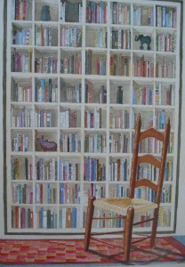 Bookcase with chair